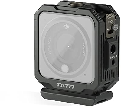 Tilta Einzelkamera-Käfig, kompatibel mit DJI Osmo Action 2 Video Making Rig, mit magnetischer Grundplatte - Grau TA-T26-SCC-DG