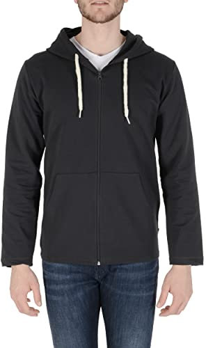 19V69 ITALIA Thomas, Men's Hooded Sweatshirt, Dark Grey, 3XL