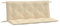 vidaXL Auflage für Hollywoodschaukel Beige 120 cm Stoff