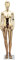 Schneiderpuppe Weibliche Schaufensterpuppe Torso, Gold Silber Weibliches Kleid Modell Schaufensterpuppe Torso, Schaufenster Schaufensterpuppe (Color : Gold, Size : Style 2)