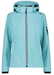 CMP Damen Softshell Hoodie Jacke, Acqua, 42