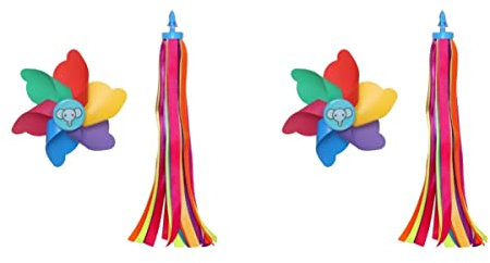 INOOMP 4 Stück Bunter Scooter-quastengriff Quastenband Am Lenker Fahrradlenkerband Lenkergriffe Für Fahrräder Fahrrad-handgriffband Zyklus-streamer Jungenanzüge Karikatur Kind Zubehör