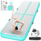 FBSPORT Airtrack Matte, 10cm Hoch Verdicken 2M Tumbling Matte,Gymnastikmatte mit Luftpumpe,Trainingsmatte mit Tragetasche,Turnmatte für Zuhause, Outdoor,Yoga