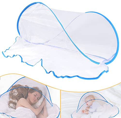 Zanzariera portatile, pieghevole, zanzariera pop-up, per biancheria da letto, campeggio, viaggi, patio (confezione da 1, grande)