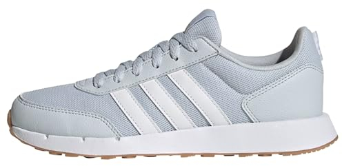 adidas Mujer Run 50s Shoes, Halo Blue/Cloud White/Gum, 36 2/3 EU