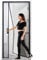 Moustiquaire Magnétique Fermeture Automatique - 150x220 cm - pour balcon et porte-fenêtre Fixation rapide sur fenêtres et balcons en bois et aluminium Sans Mantova,Noir