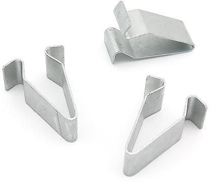 VVO Fasteners- Silber Metall-Clips. Heckklappenverkleidung. Kompatibel mit einigen Seat Leon, Alhambra, Ateca, (Packung mit 10 Clips)