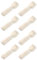 Tradineur - 8 paquetes de 12 Tenedores de Madera - Material Reutilizable y reciclable - Longitud de 16 cm - Color Madera - Total 96 Uds