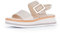 Gabor Damen Keilsandalen, Frauen Sandalen,Moderate Mehrweite (G),offene Schuhe,Strandschuhe,Keilsandaletten,Puder/oasi (LDS),43 EU / 9 UK