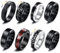 GoPaw Männer Edelstahl Spinner Ring, 8 Pcs Schwarz Fidget Band Ring Cool Twisted Chain Angst Ringe Männer Ringe Schwarz Spinner Rings Set für Männer Frauen (67(22.7))