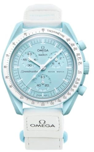 Omega x Swatch Moon Swatch Mission to Uranus Speedmaster, Blau, Unisex