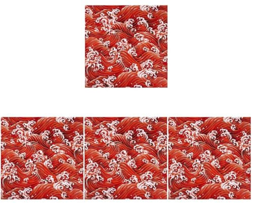 Cabilock 4pcs Lunch Wrapping Cloth Christmas Wrapping Cloth Japanese Wrapping Cloth Lunch Tote Bag Bento Containers Bento Packaging Cloth Bento Wrapper Box Travel Cotton Snack Pack