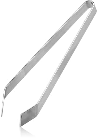 Rumyve Fishbone Tweezers,Professional Stainless Steel Kitchen Fishbone Removal Tweezers,Tilt Pliers Kitchen Tweezers for Cooking Chicken Feather Removal Tools