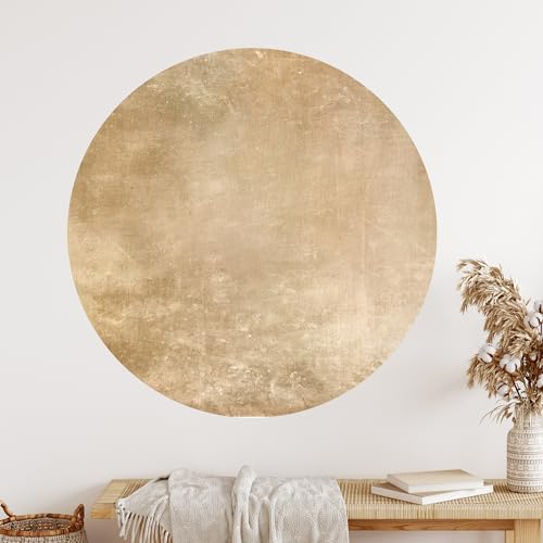 GRAZDesign Vintage Wandtattoo Rund Textur Muster Gold Boho shabby chic Style Wohnzimmer Flur Schlafzimmer - Wandaufkleber selbstklebend - 40x40cm