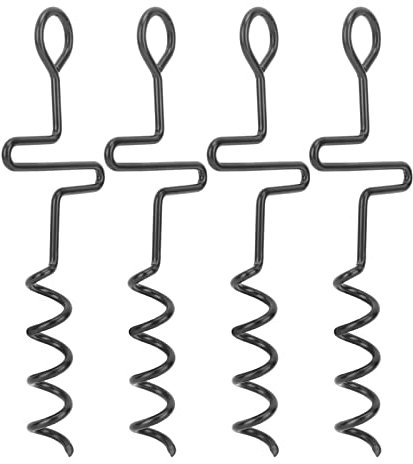 Stabiler Spiralförmiger Hochleistungs-Spiralzelthering für Planen-Gehstock, Schnalle Löst Sich Nicht Leicht, Zum Angeln von Poolabdeckungen