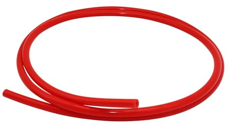 iMeistek Tuyau en silicone, 12 mm ID x 18 mm OD, épaisseur de paroi 3 mm, 2 m, tuyau flexible en silicone pour transfert d'air et d'eau, pneumatique sous vide, rouge