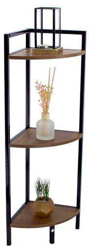 Modern Corner Shelf Stand 3 Tier Storage Shelves Corner Display Stand Indoor freestanding Plant Décor Shelf Display Unit