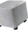 Hockerbezug Quadratisch 45cm/50cm/65cm Ottomane Bezug Quadratisch Bezug Hocker Quadratisch Hocker überzug Schonbezug Bezug für Fußhocker Stretch Ottomane Abdeckung Hockerabdeckung(Color:Light Gray,Siz