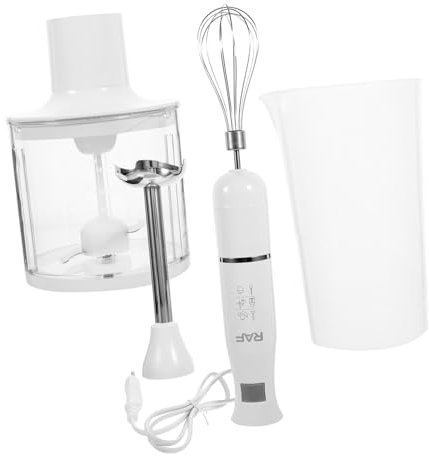 Cabilock Batidora De Mano Eléctrica Multifuncional Picadora y Batidor De Varillas 1 Set De áquina De Cocina Portátil Compatible Con Voltaje AC220 Conectores De La UE