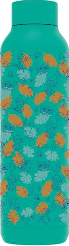 QUOKKA SOLID X DISNEY | BOTELLA TÉRMICA DE ACERO INOXIDABLE DOBLE PARED | STITCH TROPICAL