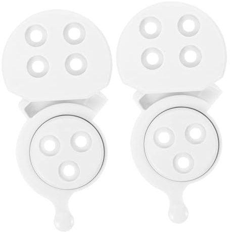 BUGUUYO 2 Stück Desktop -board -verbindungsteile Office Desk Heavy Dut Board Schlösser Esstisch Schwere Schlösser Heavy Duty Tisch Sperrt Stecker Esstischplattenschlösser Plastik Weiß