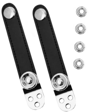 AKOOSY 2stücke Teiliges Akkordeon-gurt Leder Stabile Metallverbindung Für Bass-akkordeon Sicherer Sitz Und Elegantes Design Für Performances