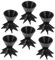ARTIBETTER 6 Piezas Copa De Embudo De Pintura Taza De Pintura Copas Divididas Para Verter Pintura Tazas Divididas De Pintura Pintar Largo Verter Suministros De Pintura Gel De Sílice Negro