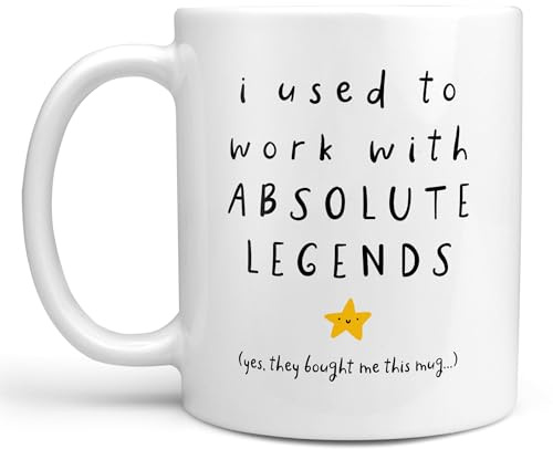 Arrow Gift Co I Used to Work with Absolute Legends Personalised Mug, New Job, Colleague, Departing, Funny, Gift for Colleague