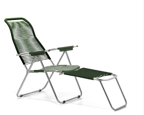 fiam SPAGHETTI POP Relax-Sessel aus PVC für den Außenbereich, dunkelgrün