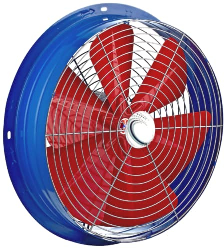 500mm Industrie Wandventilator 5200m3h Axial Wand Ventilator Gebläse Lüfter Einbauventilator Axialventilator Wandgebläse Wandlüfter Axiallüfter Fensterventilator