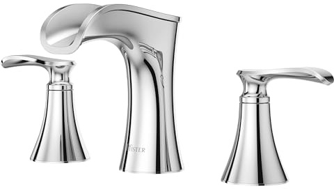 Pfister Jaida LF049JDCC - Rubinetto per lavabo da bagno, 20,3 cm, 2 maniglie, 3 fori, finitura cromata lucida