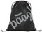 Baagl Turnbeutel für Jungs und Mädchen - Sportbeutel für Junge, Kinder, Teenager - Schule und Sport Schuhbeutel, Sportsack mit Reflektiven Elementen (Black)