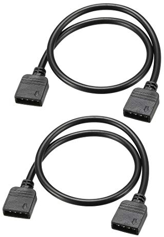 sourcing map 2Stk. RGB Shunt Kabel Buchse zu Buchse 4 Pin Erweiterung Anschluss 30cm Länge