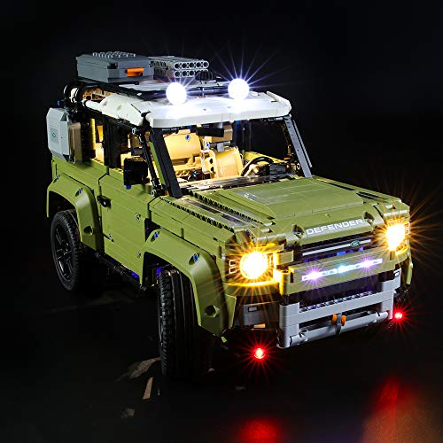 BRIKSMAX Led Beleuchtungsset für Lego Technic Land Rover Defender,Kompatibel Mit Lego 42110 Bausteinen Modell - Ohne Lego Set…