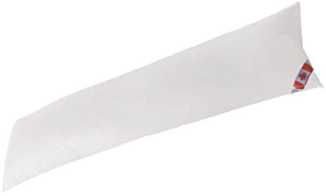 Bach's Betten Welt Seitenschläferkissen Canada Daune 100% Natur Feder- und Daunenfüllung 160x35 cm