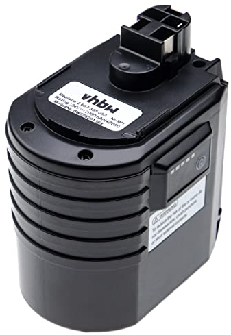 vhbw Batteria compatibile con Bosch GBH24VFR, GBH 24VFR, GBH 24VR, GBH24VRE, GBH 24VRE, GBH24VRF attrezzi da lavoro (2000mAh, 24V, NiMH)