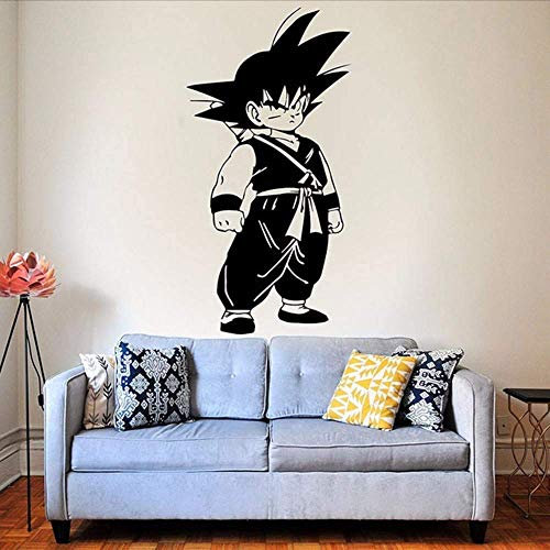 Goku Manga Dekor Wandkunst Wandbild Vinyl Aufkleber Aufkleber Wasserdichte Tapete 57 * 117Cm