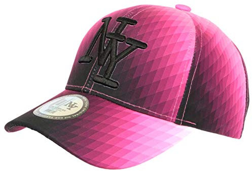 Casquette NY Rose et Noire Design Seventies Original Baseball Heptys - Homme