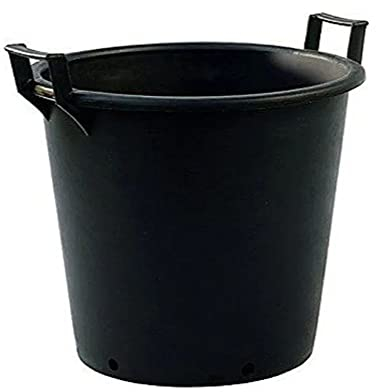 BHGS 100lt Extra Large Heavy Duty Plastic Tree & Shrub Container Plant Pot with Handles 60 x 51cm