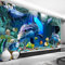 Fototapeten Delphin Aquarium Fototapete Restaurant Clubs Ktv Bar 3D Wandbild Wand Papier Papier Peint Enfant 150X100cm