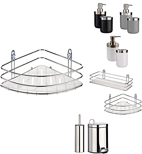 Trendcool Accesorios Baño. Decoracion Baño. Baños Complementos. Accesorios Cuartos de Baño. Papelera Baño y Escobilla WC. (x1 M11)
