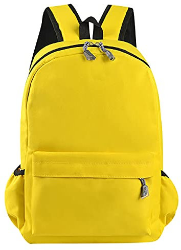 OADOBKICE Rucksack Kinder Billige Schultasche Schulranzen Schulrucksack Jungen Rucksack Damen Elegant Spezieller Schulrucksack Süße Tasche Anti Diebstahl Rucksack Damen Blau Rucksack Gelb M