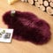 MIULEE Faux Fell Teppich Flauschig Weiche Warm Modern Bodenmatte Sofa Matte Kunstfell Dekofell Unregelmäßig Bettvorleger Wolle Longhair Optik Gemütliches 60x90 cm Weinrot
