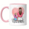 Kiddle-Design Mutter Tochter Tasse Rosa Muttertag Personalisiert Name und Frisur Mama und Tochter Geschenk Kinder Kaffeetasse Mütter Geschenk