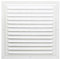 Griglia di ventilazione in metallo, 25 x 25 cm, per interni ed esterni, montaggio con protezione dagli insetti, robusta, resistente alle intemperie (25 x 25 cm, colore bianco)