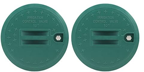 Bandelt 2 Stück 25,4 cm Ventilbox-Deckel Ersatz für Sprinklersystem, Bewässerung, kreisförmige Ventilbox-Deckel