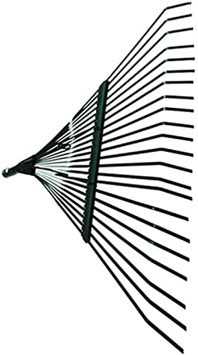 FEINKA Mini -Garten -Rechen, tragbarer Handblatt -Rechen, 22 Zinken Rasen Rake, Unkraut Rake mit Holzgriff, Gartenarbeit, Anbau, Lockern von Boden
