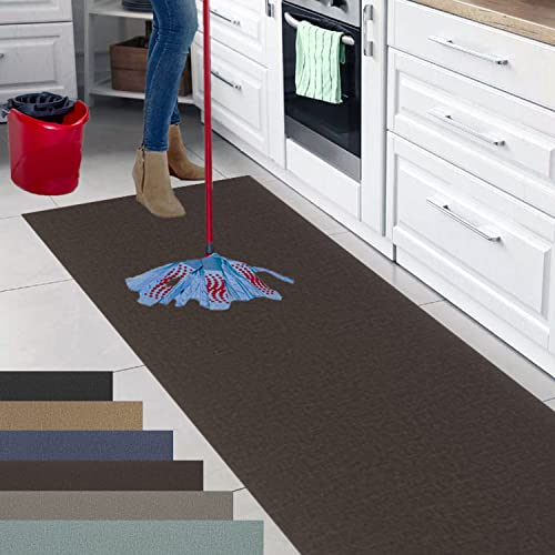 parpyon® Tappeto passatoia Cucina Lavabile Sixty - Antiscivolo aderisce Perfettamente a Terra Non Piega Si pulisce con il mocio è Antisfilo tappeti Moderno (CM60X400, 04SY)