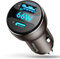 TechRise Fast Car Charger Adapter, 12V/24V USB Socket, PD3.0 & QC4.0 Dual Port Cigarette Lighter Charger for iPhone, Samsung, iOS, Android Smartphones