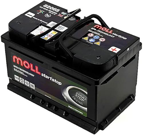 MOLL EFB start/stop Starterbatterie 12V Autobatterie (Moll EFB 82068)